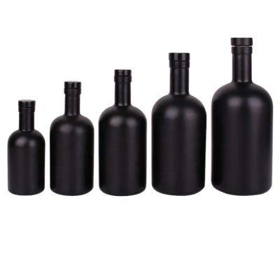 China 375ml 500ml 750ml Wine Or Liquor Bottles 375ml 500ml 750ml Custom Glass Lead Free Vodka Whiskey Liquor Bottles With T-Cork for sale