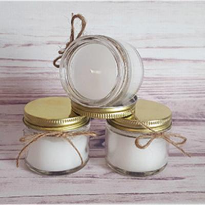 China Bulk Lead Free Luxury Clear Candle Jars For Decorate , High Quality Glass Candle Jars for sale