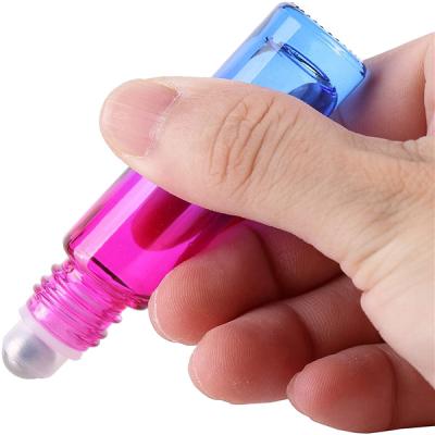 China Lead Free Empty Colorful 10ml Roller Bottles For Essential Oils Essential Oil Refillable Bottle for sale