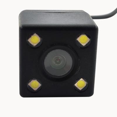 China 1280(H)*720(V) Mini Monitor Wired 4 Led Lights Night Vision Parking Reverse Backup Camera For AUTO Cars Universal for sale