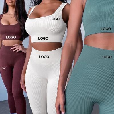 China Breathable Custom Organic Ladies Gym Yoga Workout Fitness Sport Apparel Sports Wear Women Yoga Wear Set for sale