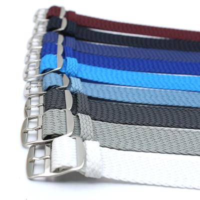 China Fabric 18m 20mm NATO Perlon Ballistic Nylon Loose Strap 22mm Top 10 Vintage Watch Bands With Polished Buckle for sale