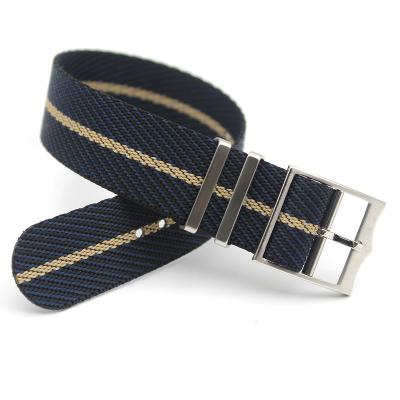 China Premium Fabric YUNSE Real Navy Nylon Band 20mm 22mm Navy Black Beige Bond Watch NATO Strap With Premium Buckle for sale