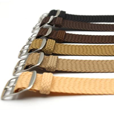 China Available One Piece Perlon Fabric 31 Colors Strap 18 20 22 Mm Adjustable Buckle NATO Strap Nylon Strap for sale