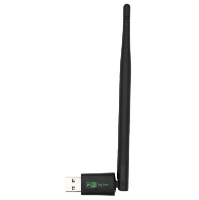 China MTK7601 Computer network card 150m driverless wireless desktop USB wifi receiver/transmitter for sale