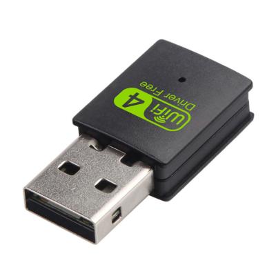 China Desktop Computer USB Wireless Network Card Installation Driverless wifi Receiver/Adapter for sale