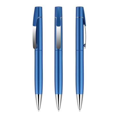 China office & Simple Ballpoint Pen Pen Customized LOGO Gift of Pen Advertising Pen Customization Metal Pen Clip Advertising Revolving School Business for sale