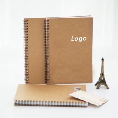 China Custom Printed Logo Hardcover Vintage Kraft Paper Reel Sketch Notebook Custom Notebook for sale