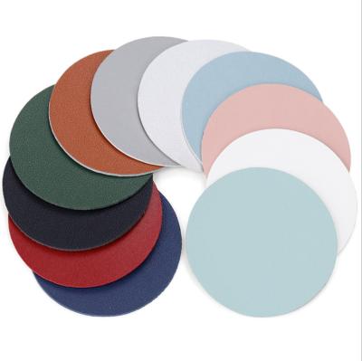 China PU Leather Place Mats Tableware Pad Placemat Table Mat Heat Insulation Coaster Viable Place Roll Non-Slip Coaster Kitchen for sale