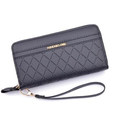 China Other New Style Double Zipper Portable Wallet Ladies Wallet Long Fashion Large Capacity Double-Layer Wallet Mobile Phone Bag for sale