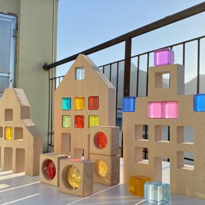 China Wooden Beech House Decorations Children's Open Toys Toys for sale