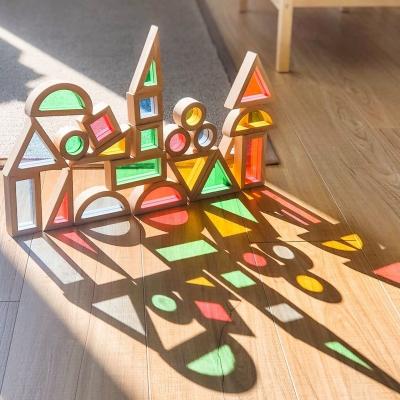 China The building block OEM quality rainbow building block early education creative study beneficial intellectual toys for sale