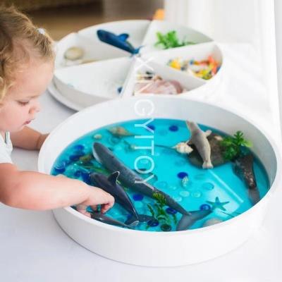 China ABS Sensory Basin Children's Toys Montessori Educational Storage Teaching Aid Plastic Basin for sale