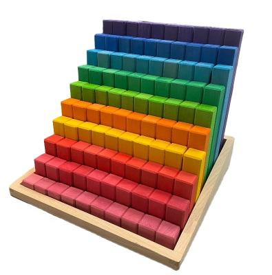 China The Rainbow Breathable Building Block 2.5 Stack Sticks Stair Sticks Building Blocks for sale