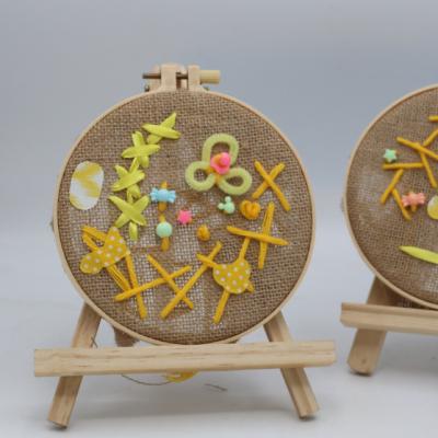 China Embroidery Hoop Hot Selling Poke Embroidery DIY Embroidery Kit Creative Wool Hand Embroidery Kit for sale