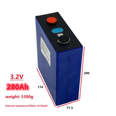 China Prismatic Electric Vehicle Rechargeable Battery Power Solar System ESS 3.2v 280ah Lithium Ion Lifepo 4 Battery 280Ah for sale