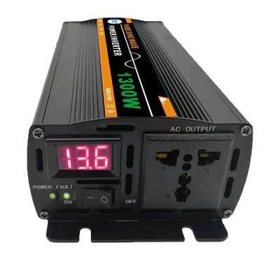 China Pure Aluminum Shell 1300W Sine Wave Peak 4000w DC 12v 24v 48v 60V AC 110v 220v Off Grid Power Inverter for sale