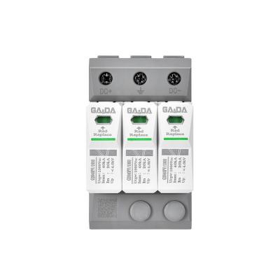 China Hot-selling DC 40KA 1000V DC PV SPD Power Surge Protector DC Surge Protective Device G2040PV-1000-3P for sale