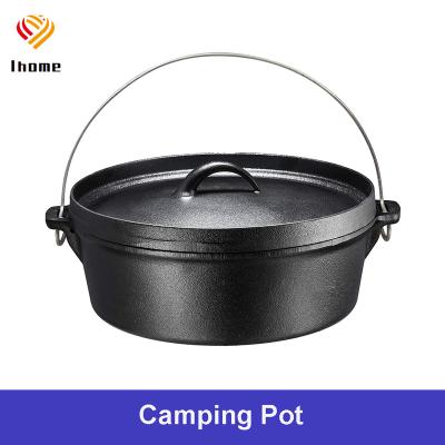 China Outdoor Cooking Tool Ihome Outdoor Camping Rising BBQ For Portable Camping Pot Cooking Pot Pan Mini Cookware Tool Stove Set for sale