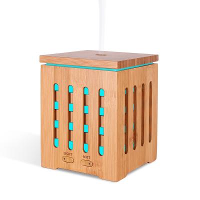 China 200ml Bamboo Car Square Nature Essential Oils Diffuser For Hotel Store Home Office for sale