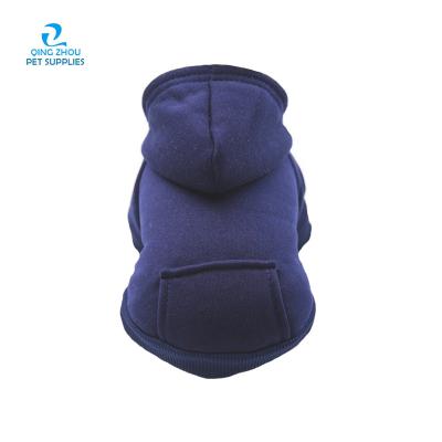 China Stocked Wholesale Drop Puppy Winter OEM Cloth Custom Pet Clothes Blank Apparel Dog Hoodie Pet Apparel Harness for sale