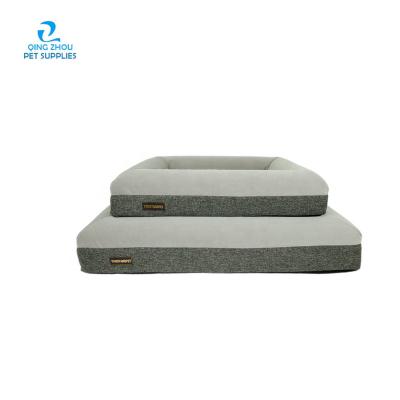 China Durable Durable Orthopedic Dog Bed With Removablewashable Foam Pet Bed Indestructible Cover Dog Bed for sale