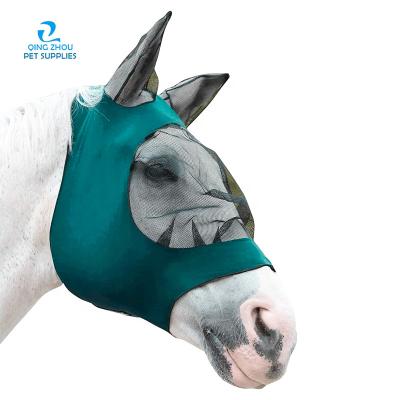 China Durable Warm Face Fly Protective Gear Horse Riding Equipment Winter Veil Equestrian Flymask for sale