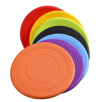 China D18cm/7inch Rubber Pet Supplies Soft TPR Frisbeed Dogs Chow Toy For Training Dogs Flying Disc Material for sale