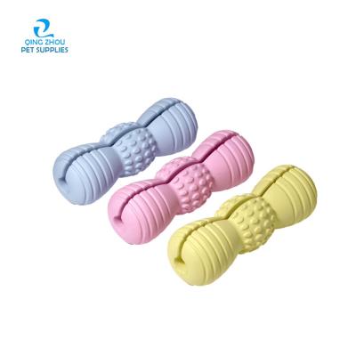 China Stocked Pet Supplier Free Samples Bonded Interactive Food Puzzle Disjointed Food Treat Dog Dispensing Toy for sale