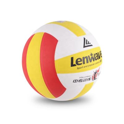 China Microfiber Leather Lenwave Desk Size 5 Microfiber Volleyball , Traing / Thermal Bonded Game Volleyball Ball Custom Wholesale for sale