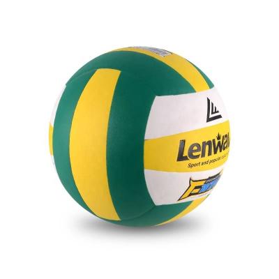 China Microfiber Leather Lenwave Desk Size 5 Microfiber Volleyball , Traing / Thermal Bonded Game Volleyball Ball Custom Wholesale for sale