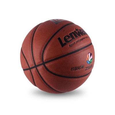 China PU Lenwave 4/5/6/7/9 official custom training basketball ball/game pvc/pu/microfiber size basketball with rubber bladder for sale