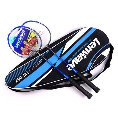 China Eastic & Durable Lenwave 2 Pieces Badminton Racket, Lightweight Graphite Shaft Badminton Racket Including Premium Badminton Bag for sale