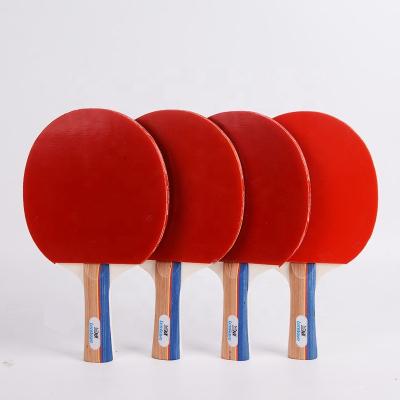 China Professional Wood Ping Pong Racket Cheap Table Tennis Paddle +Rubber Set Net Carry Bag 4 Player Retractable Table Tennis Racket for sale