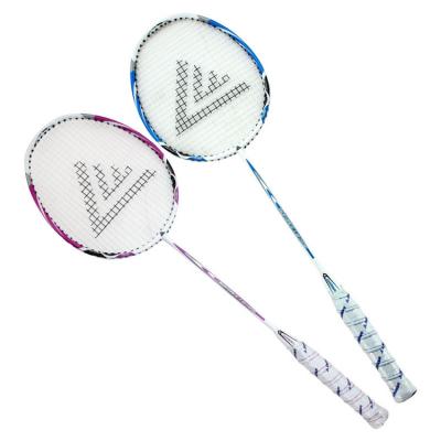 China Durable Type Lenwave Badminton Racket Set Aluminum Element T-Joint Slightly Top Badminton Racquet for sale