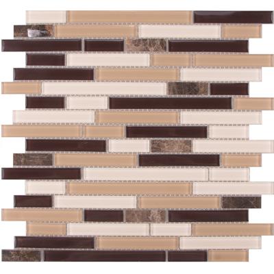 China Parquet Oriental Mosaic Tile Panel Background Wall Bath Premium Mosaic Slab for sale