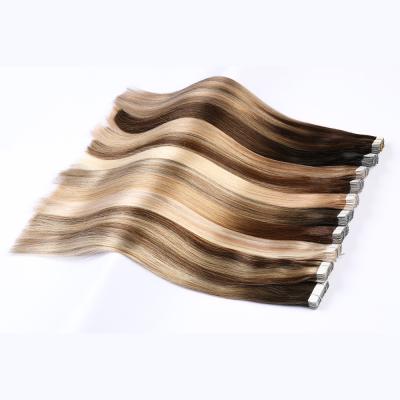 China Customized wholesale 100% remy hair brazilian hair onsale customized color tape hair extension for sale