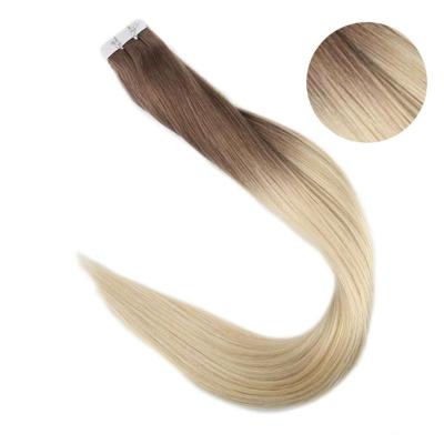 China Virgin Silky Straight Hair Yamei Brazilian Wave Tape In Russian Hair Extensions Double Drawn Tape In Hair Extensions for sale