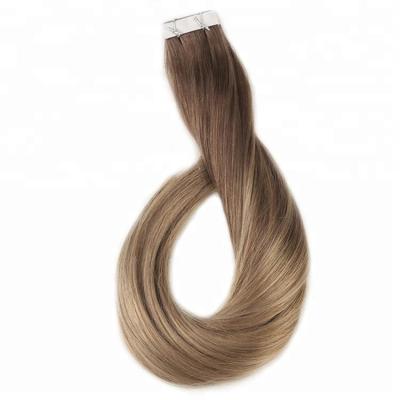 China Good Quality Dawn 100 Silky Straight Wave Double Wave Balayage Remy Hair Extention Tape Hair Extension Hair Extension for sale