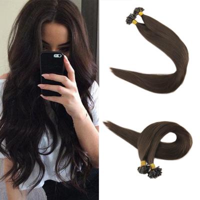 China Silky Straight Wholesale Brazilian Hair 1g Remy Wave Hair Pre Bonded U Tip Hair Extensions for sale