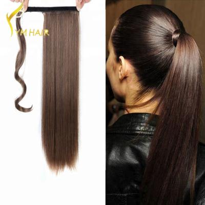 China Xinda Silky Straight Hair Factory Unprocessed Wave Hair Extensions Ponytail With Clips for sale