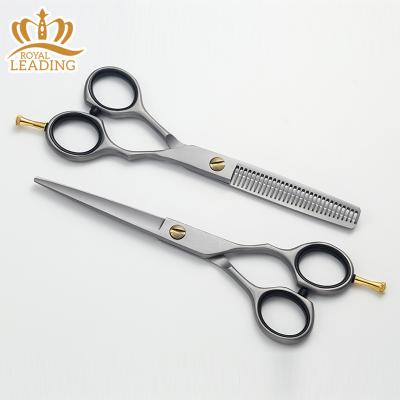 China Custom Dressing Thinning Barber Scissors Logo Hair Scissors Cheap Price Japanese Steel 440C Set for sale