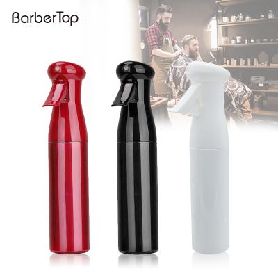 China Wholesale PET Spray Bottle Continuously For Hair Salon With Fine Mist 300ml For Barber Shop Hair Styling for sale