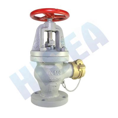 China JIS general marine pipe angle valve with nakajima coupling for sale