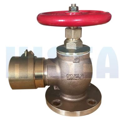 China Marine hydrant valve angle use fire hydrant angle fire valve marine marine hydrant valve with john morris coupling for sale