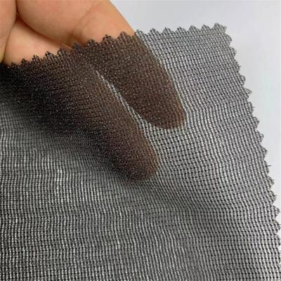 China 100 Elastic Polyester Knitted Interlining Fusible Interfacing Warp Inserted Interlining for sale