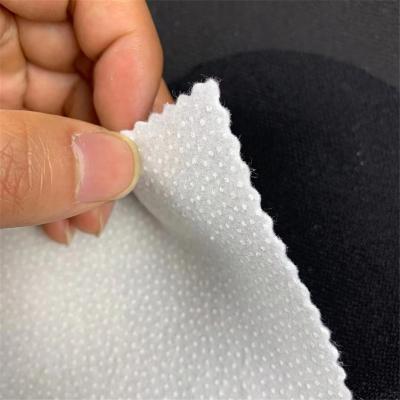 China Iron on fusible of the latest soft and comfortable needle-punched non-woven interlining batting plain design fusible for sale