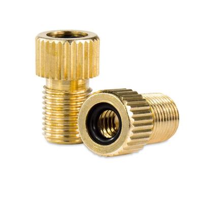 China Presta to Schrader bicycle bicycle presta schrader valve brass adapter for sale