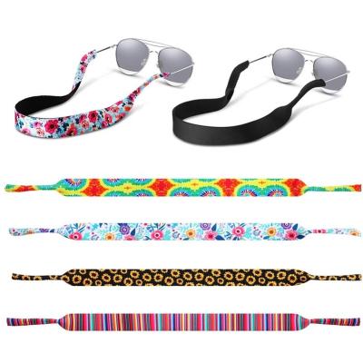 China Stock Logo Custom Sports Floating Neoprene Glass Sunglasses Neck Strap for sale