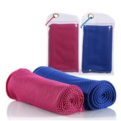 China Wholesale Microfiber Gym Tablets Sports Ice Instant Cooling Towel With Bag for sale